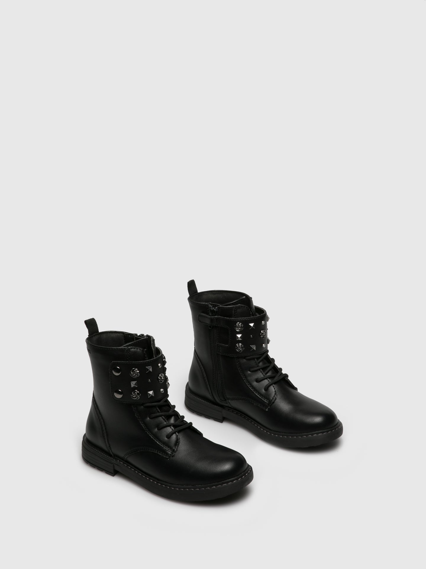 Geox Black Zip Up Boots